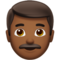 Man - Medium Black emoji on Apple
